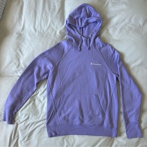Champion Lavender Hoodie Sweatshirt Pullover Logo Women’s | Size Medium